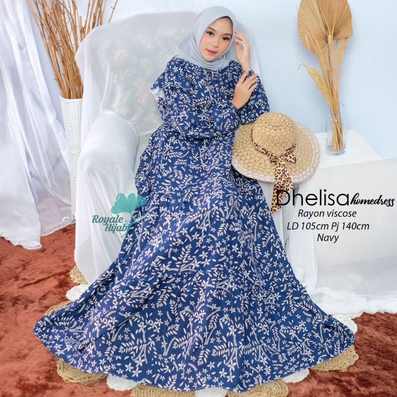 dhelisa home dress rayon ori royale