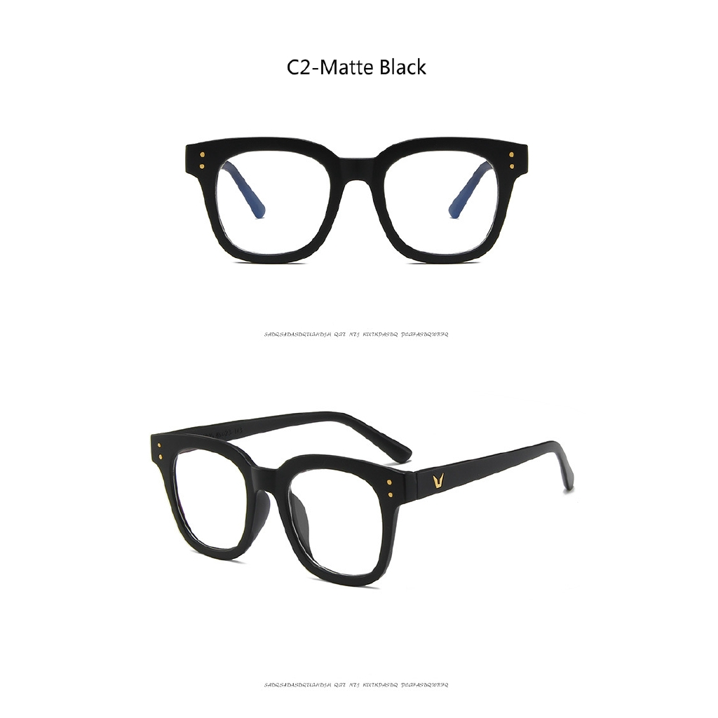 Fashion rice nail big frame ins retro trend all-match glasses