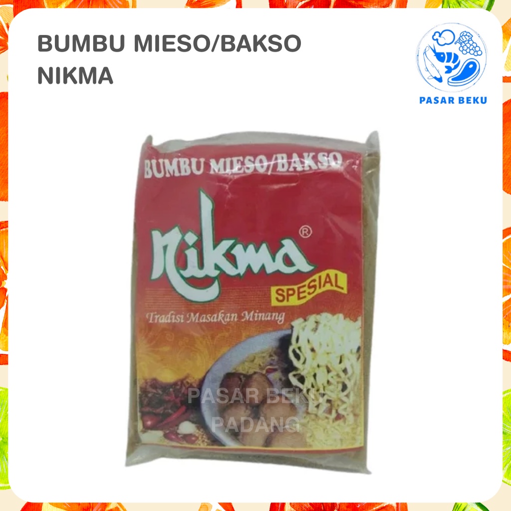 

Bumbu Mieso Bakso NIKMA Spesial Minang 50gr Bumbu Dapur Instan Masak Padang