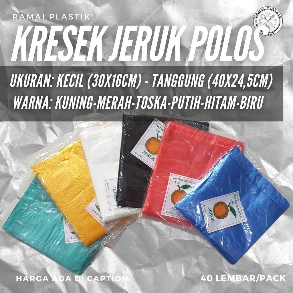 Kantong Kresek Hdpe Jeruk Warna