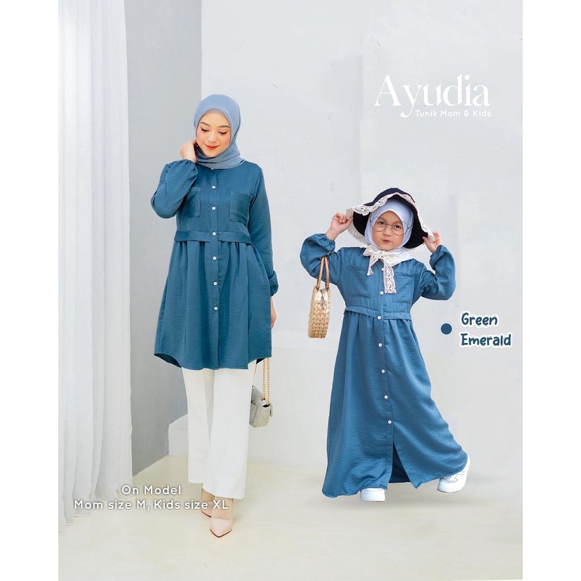 AYUDIA TUNIK BBCKIDSWEAR / BAJU COUPLE IBU DAN ANAK MURAH / GAMIS ANAK / BAJU LEBARAN KELUARGA