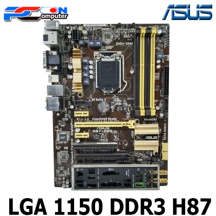 Mainboard Motherboard Mobo H97 ATX Soket LGA 1150