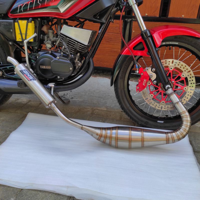 Knalpot RX King RX Spesial Model Kolong PDK Repsol Stainles Original GHS Racing-2