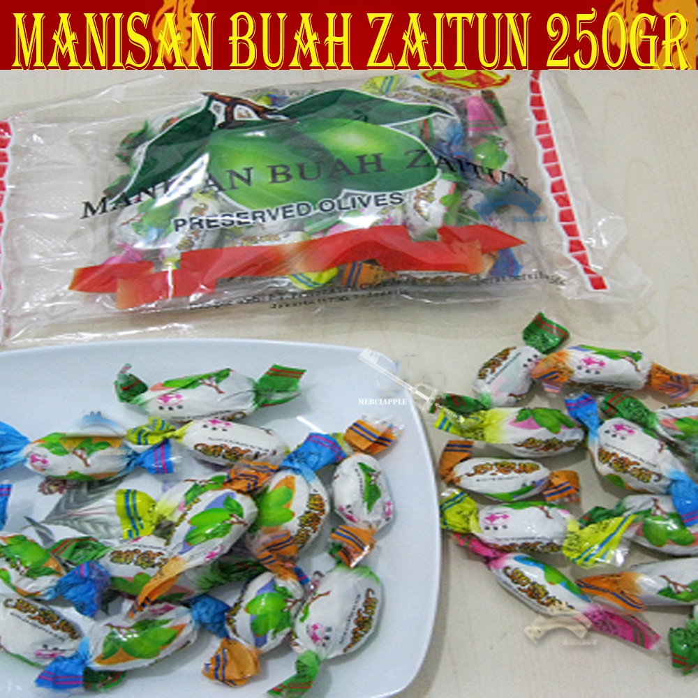 Manisan Buah Zaitun Kana Tanpa Biji Permen Imlek China Chinese New Years China Hai Wan Qiao Olives 250gram