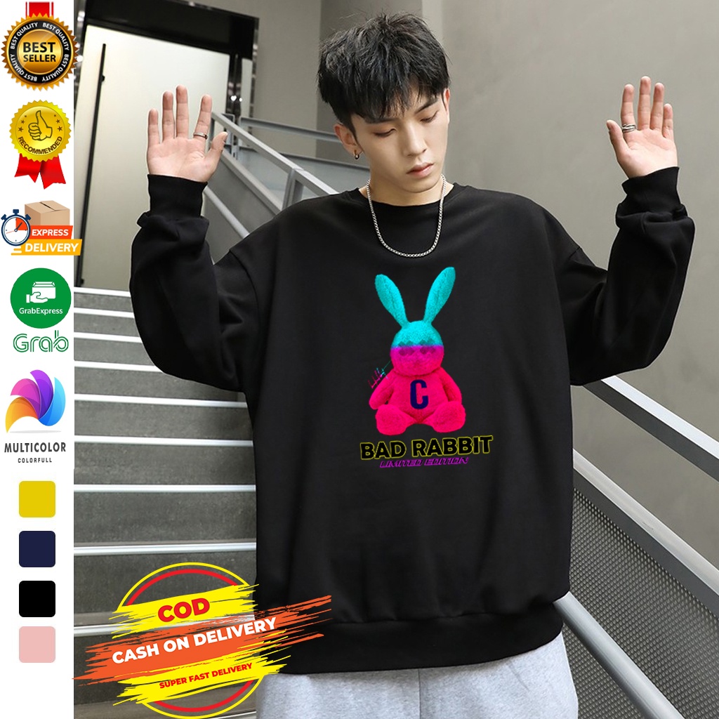 🅳🅵 Sweater Bad Rabbit | Sweater Wanita &amp; Pria Hits Viral | Original Untitres | Dhea Fashion