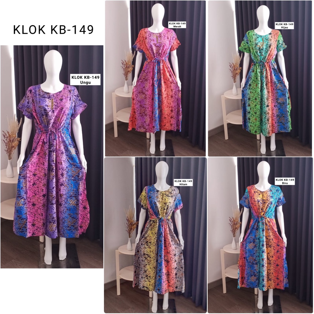 Dress KLOK Batik Kudamas Random Warna Non Busui