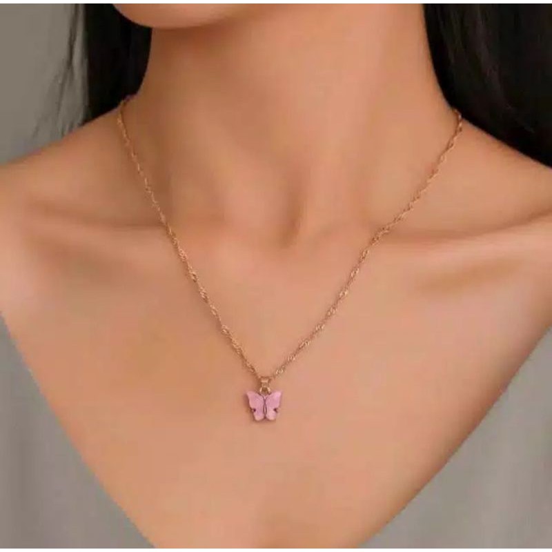 Kalung Kupu / Kalung Murmer / Kalung Cantik / Kalung Murah / Kalung Kekinian