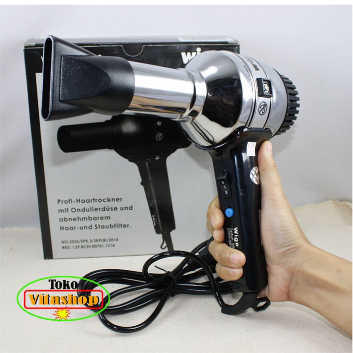 WIGO Taifun 900 Silver Hair Dryer 650 watt Hot and Cool Alat Pengering Rambut