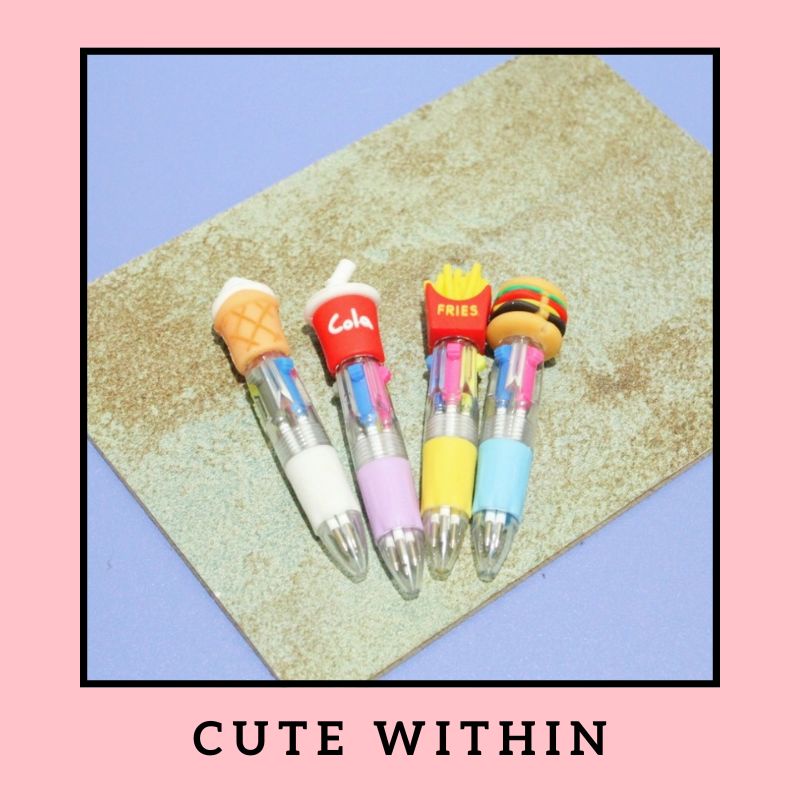 

Pulpen 4 Warna Burger Cola - FRENCH FRIES COLA BURGER ICE CREAM RANDOM - pena lucu pen gel bolpoin bulpen warna warni unik alat tulis hadiah anak sekolah & kantor stationery cute karakter makanan enak wangi