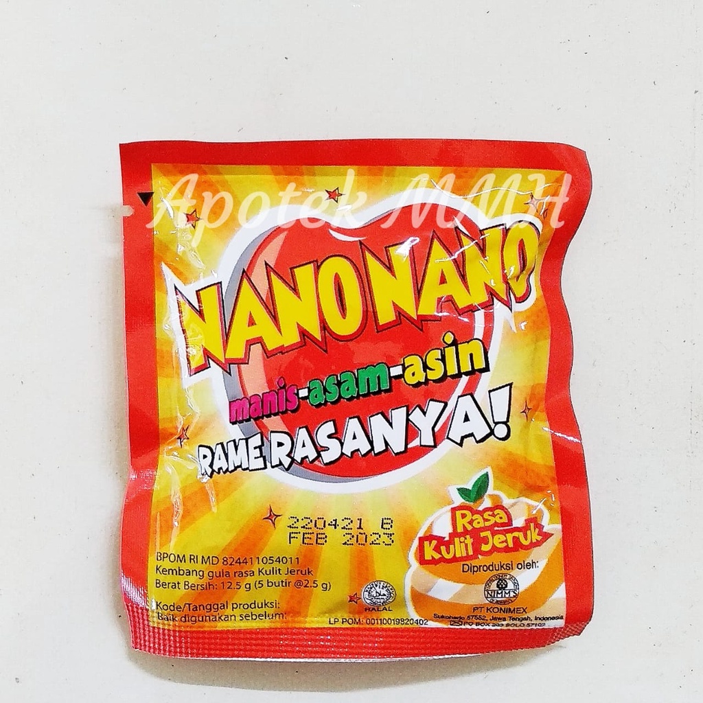 

Nano Nano Permen Rasa Kulit Jeruk