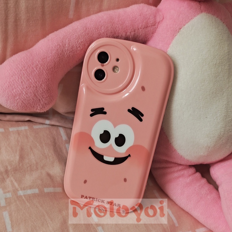 Soft Case Silikon TPU Tebal Motif SpongeBob Untuk IPhone 11 13 12 Pro MAX XR 7 8 Plus X XS MAX 6 6s Plus SE 2020