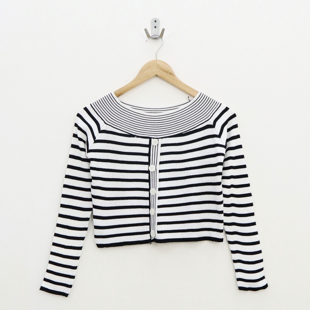 Jennei stripe knit top -Thejanclothes