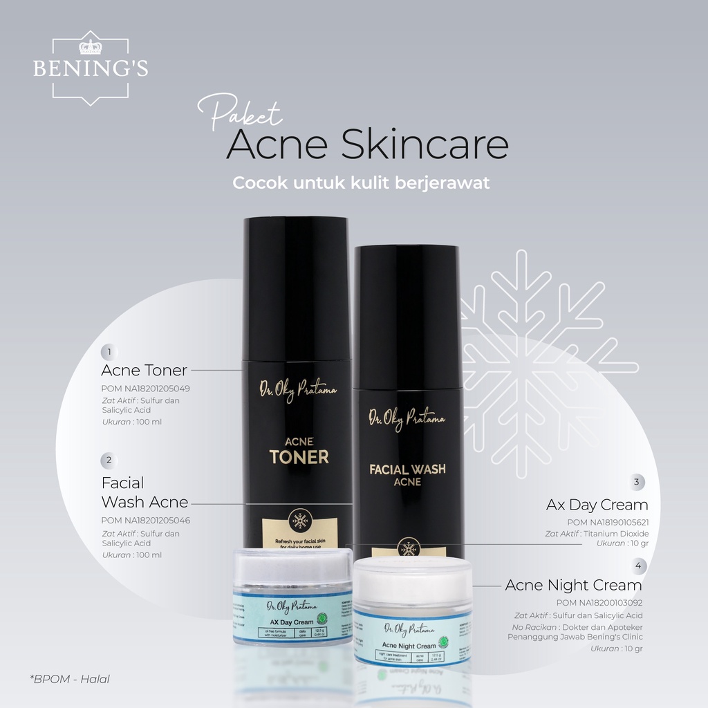 Bening's Promo Acne Skincare (okyslim trial) | Paketan Jerawat dan Beruntusan-1