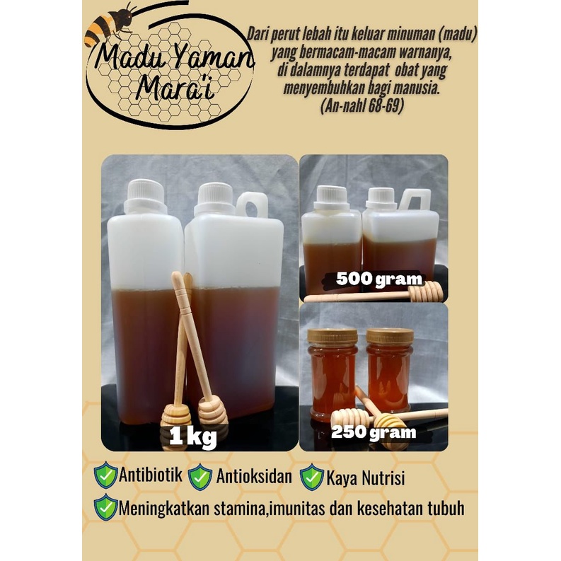 Madu mara'i Annama' 1Kg Madu Yaman Asli Madu Original Madu Marai Original