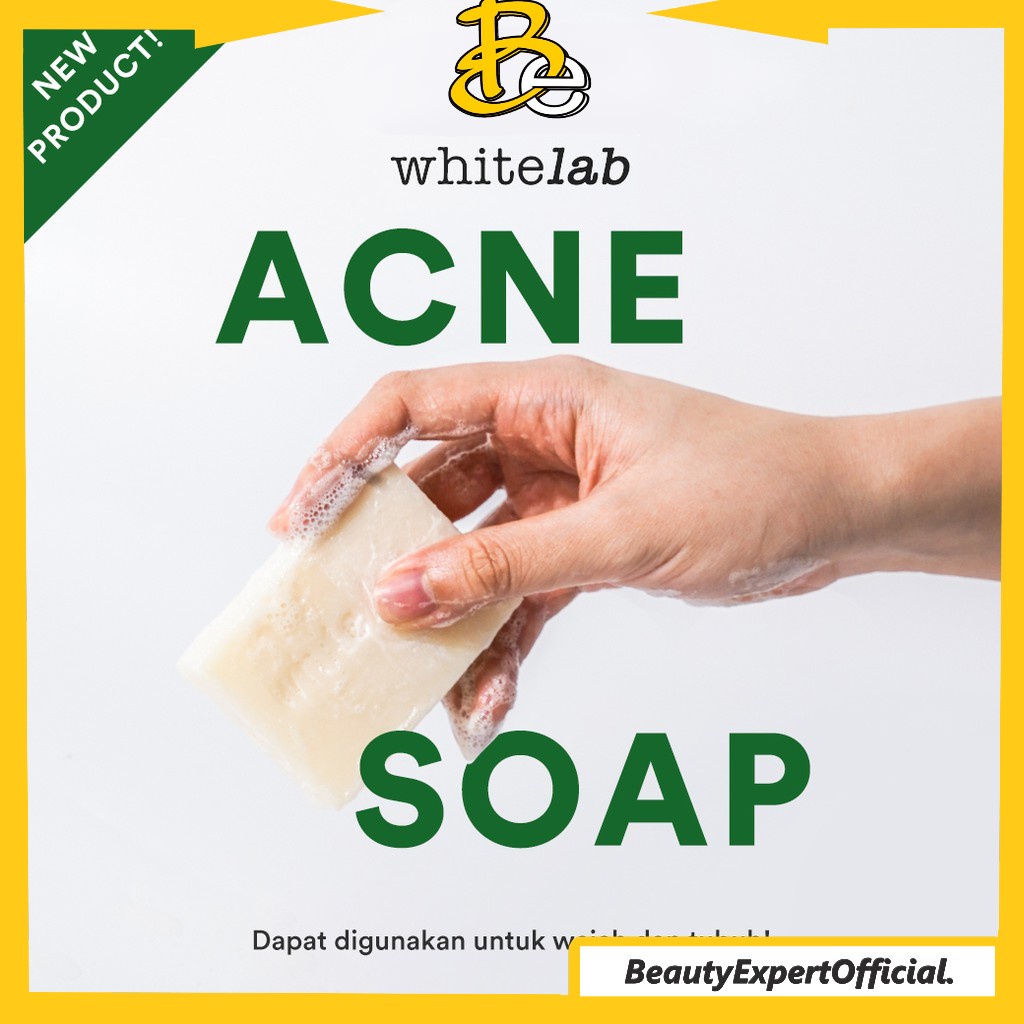 ⭐️ Beauty Expert ⭐️ WhiteLab Brightening Acne Soap BHA + Tea Tree | White Lab Sabun untuk Jerawat