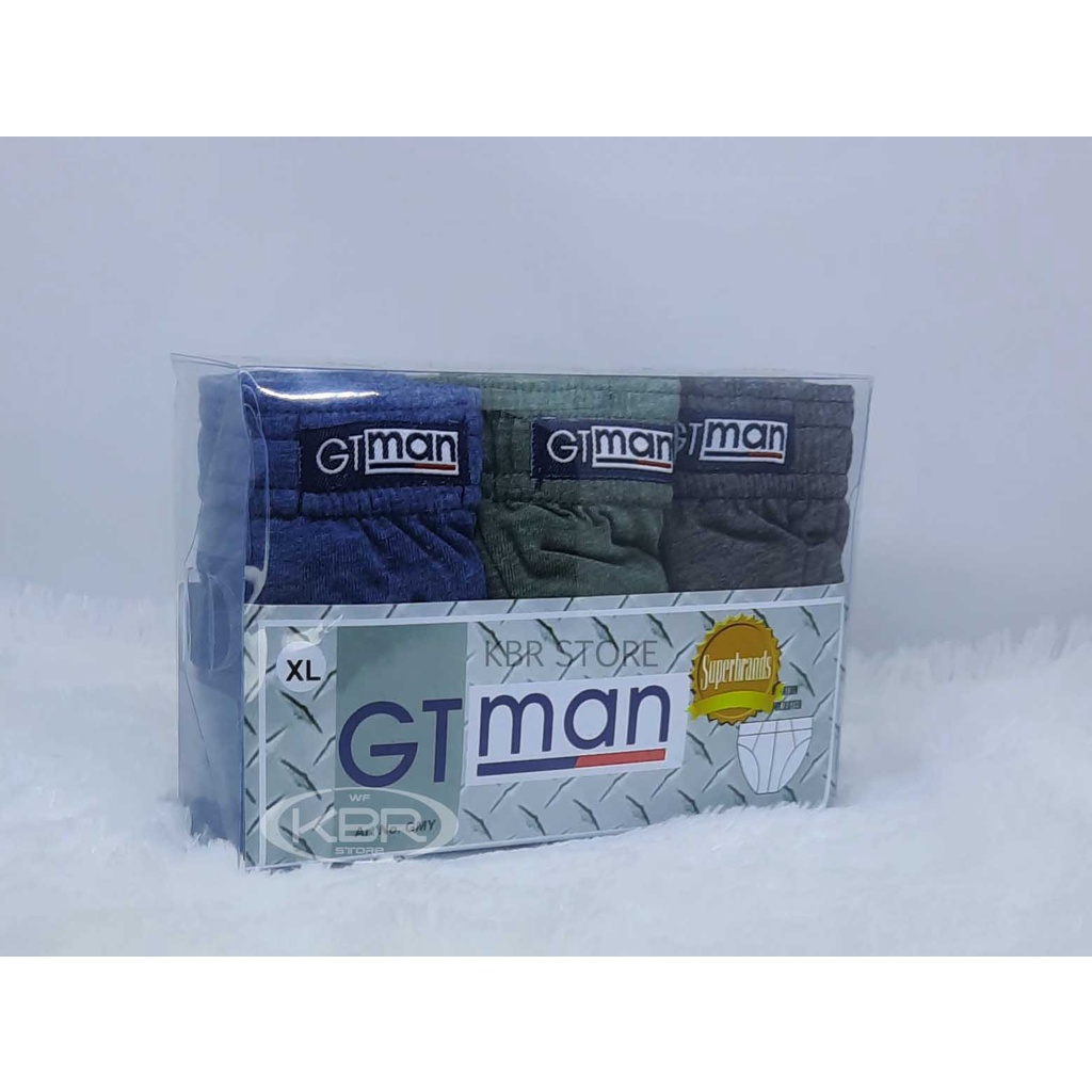 WF STORE GTman paket 3pcs | Celana dalam pria GTman GMY | Pakaian dalam gt man | CD gt man