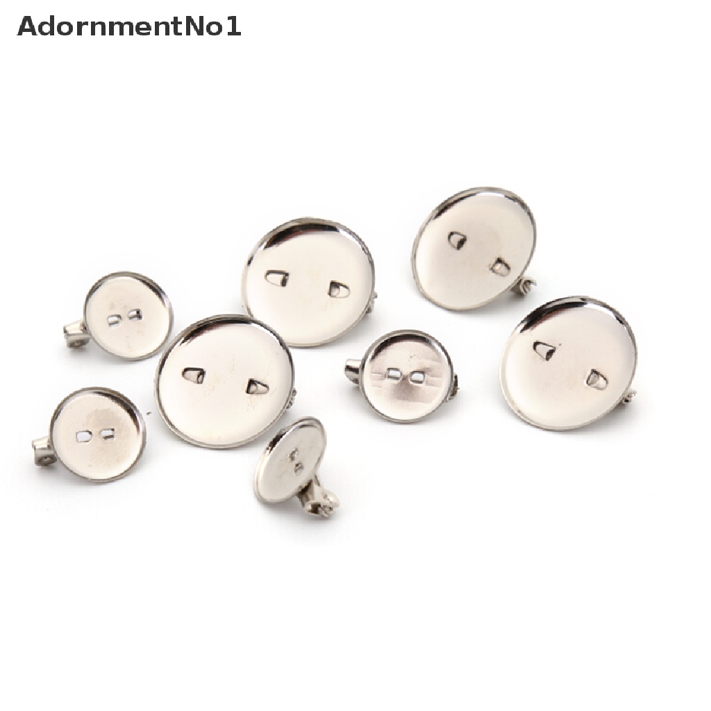 (AdornmentNo1) 50pcs / Set Pin / Bros Kosong DIY Untuk Membuat Perhiasan