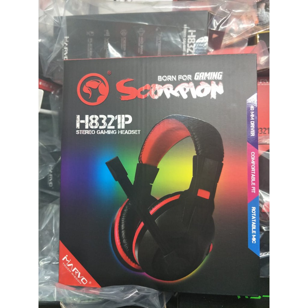 promo Headset Gaming Marvo Scorpion H8321P original