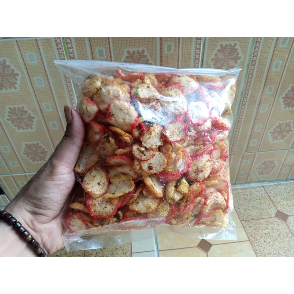 

Sekar_Shop07 Kerupuk Seblak Kering Pedas Krupuk Sebelak Bumbu Kencur 250Gram