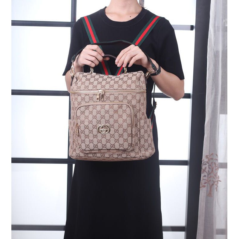 Ransel Gucci 88096 DEN 3 FUNGSI TAS RANSEL TAS PUNGGUNG WANITA TAS IMPORT WANITA TAS BRANDED WANITA