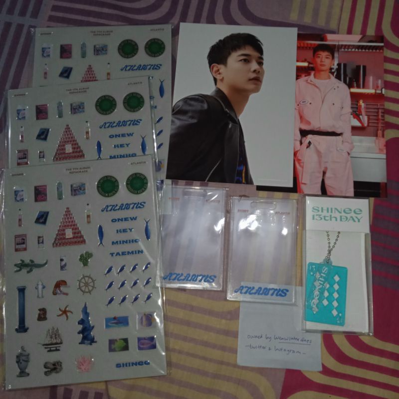 PHOTOPACK PHOTO PACK SEASON GREETING SM MD SHINEE CARD HOLDER STICKER STIKER ATLANTIS ANNIV ANNIVERS
