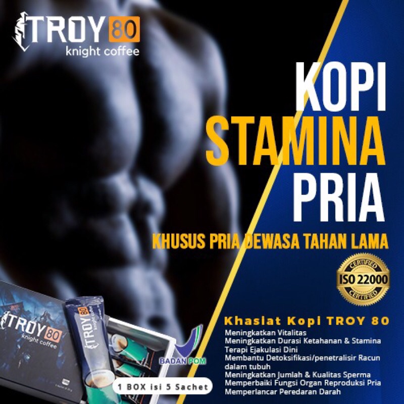 ( TERLARIS ECER PERSACHET ) MELTBLOWN X Kopi Troy 80 Obat Coffe Kopi Stamina Kuat Pria Wanita Tahan 