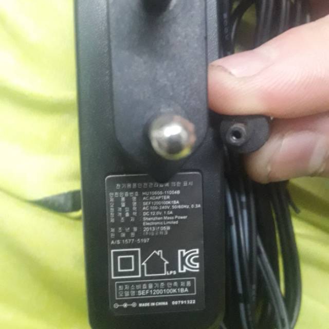 Adaptor 12v 1A jack nokia