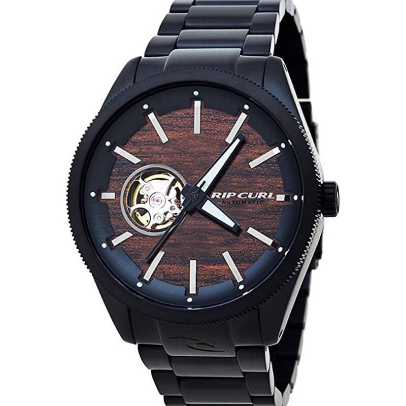 Jam Tangan Rip Curl  Automatic civilian midsize black wood