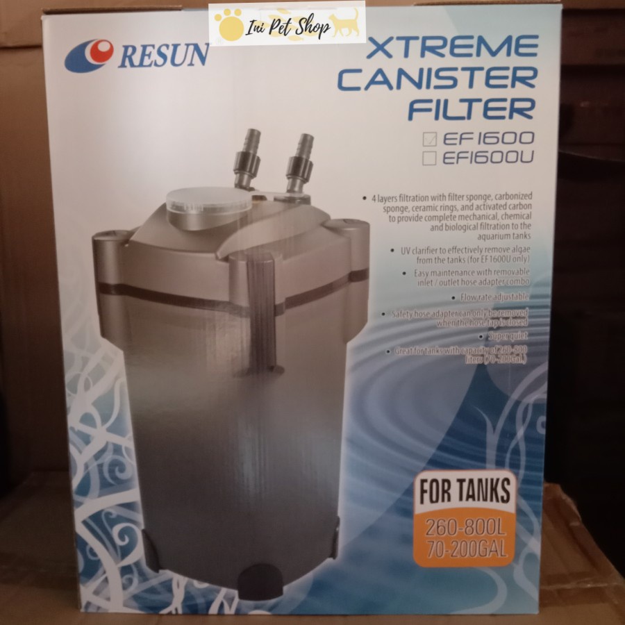 RESUN EF 1600 XTREME CANISTER FILTER