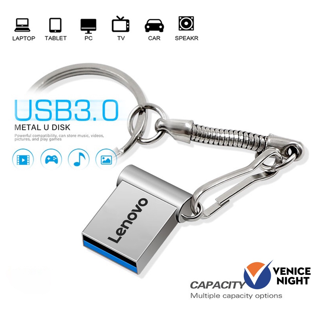 (MM) Lenovo Flashdisk USB 3.0 2TB High Speed Bahan Logam