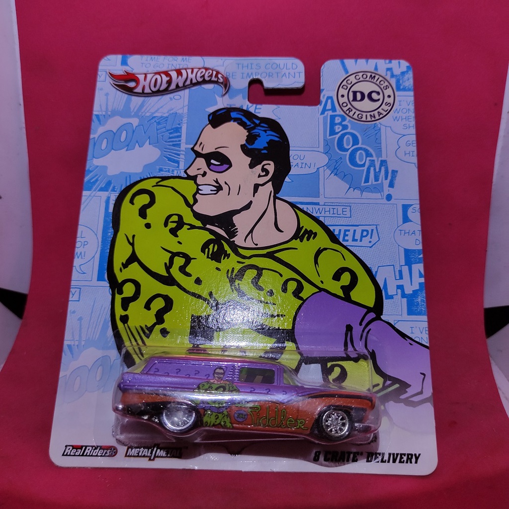 Hot Wheels HW Diecast DC Comics The Riddler 8 Crate Delivery