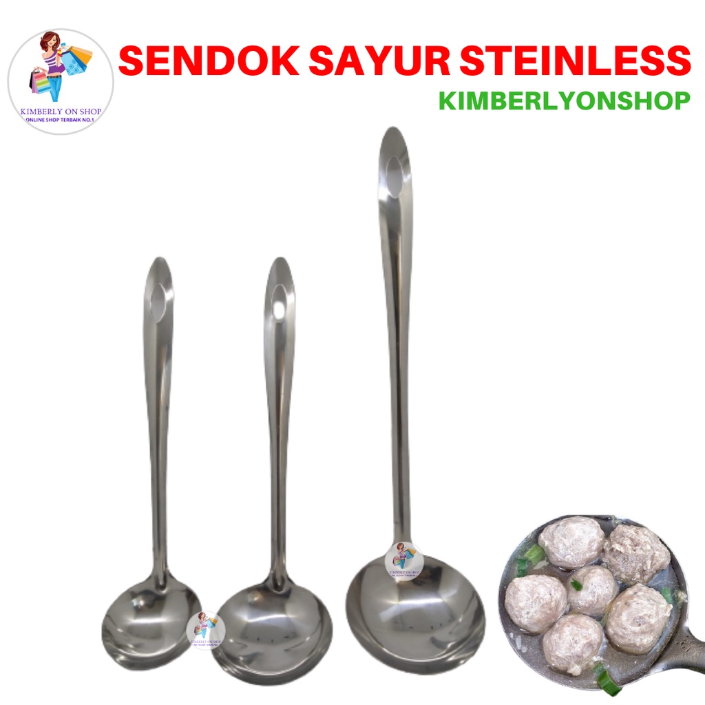 Irus Spatula Stainless Bakso Sendok Sop Kuah Centong