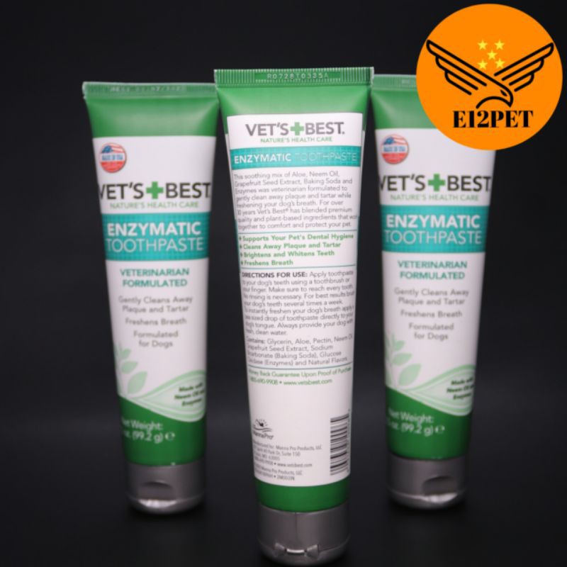 Jual Vets Best Dental Gel Toothpaste Dog 103ml Cleans Plaque Tartar Fresh Indonesia Shopee Indonesia