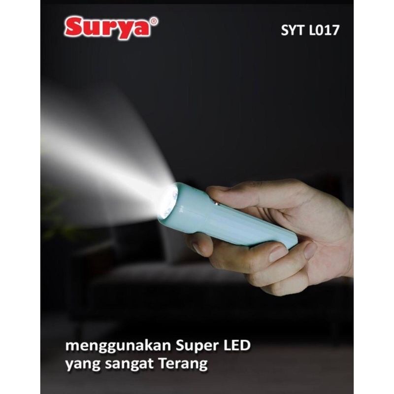 Senter LED Surya L017 + USB Murah Meriah