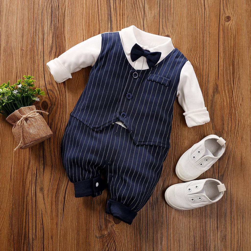 0 24 Bulan Baju Bayi Cowok laki laki Jumper dasi Lengan 0 24 Bulan Baju Bayi Cowok laki laki Jumper dasi Lengan