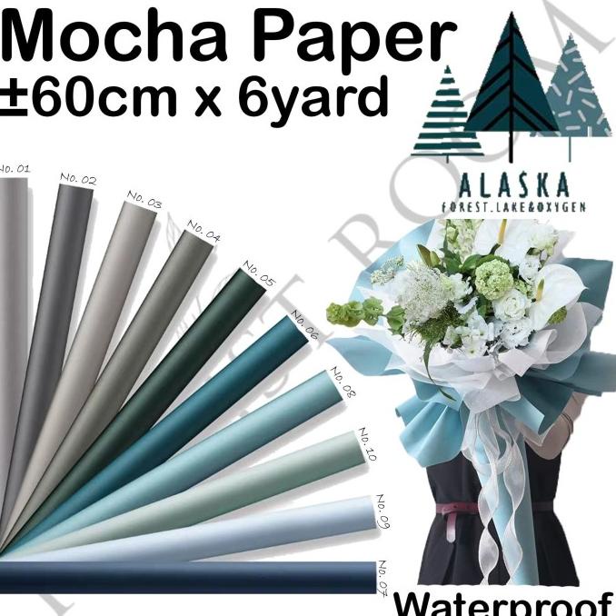 

[COD] Mocha Paper (Seri : B-Alaska) 60cm x 6Yard - Bungkus Bunga [COD]