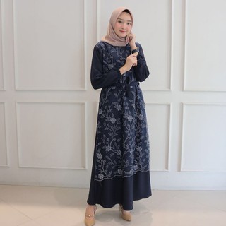 Dress Brukat Muslim | Outfit Kondangan | Gamis