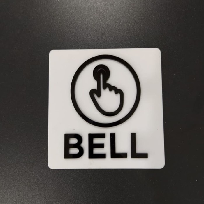 

CODE495 Bell Papan Sign Board Akrilik Timbul