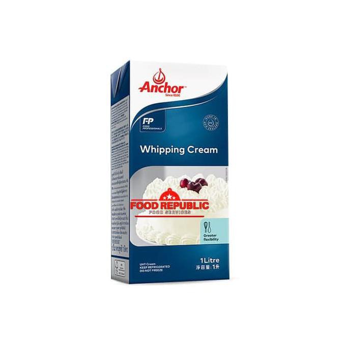 

( BISA COD ) WHIPPING CREAM ANCHOR 1 LTR - WHIP KRIM HALAL IMPORT PREMIUM TERJAMIN [Kode 1|Kode