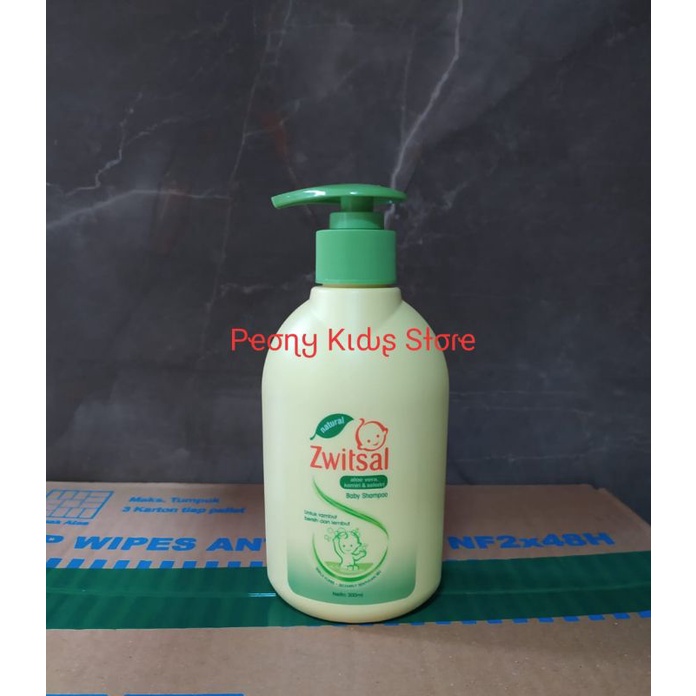 Zwitsal natural Baby SHAMPOO AVKS PUMP 300ml Aloe Vera kemiri seledri / Shampo Botol bayi Switzal 300 ml