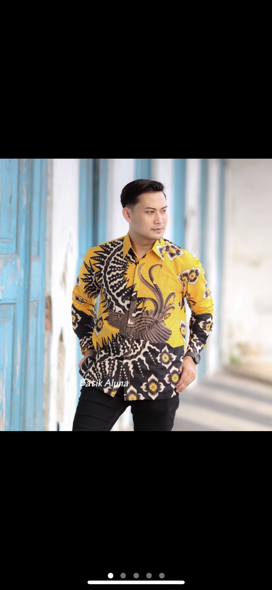 Batik Pria Lengan Panjang Keratonan Solo Premium Produksi Batik Aluna Pcw 070