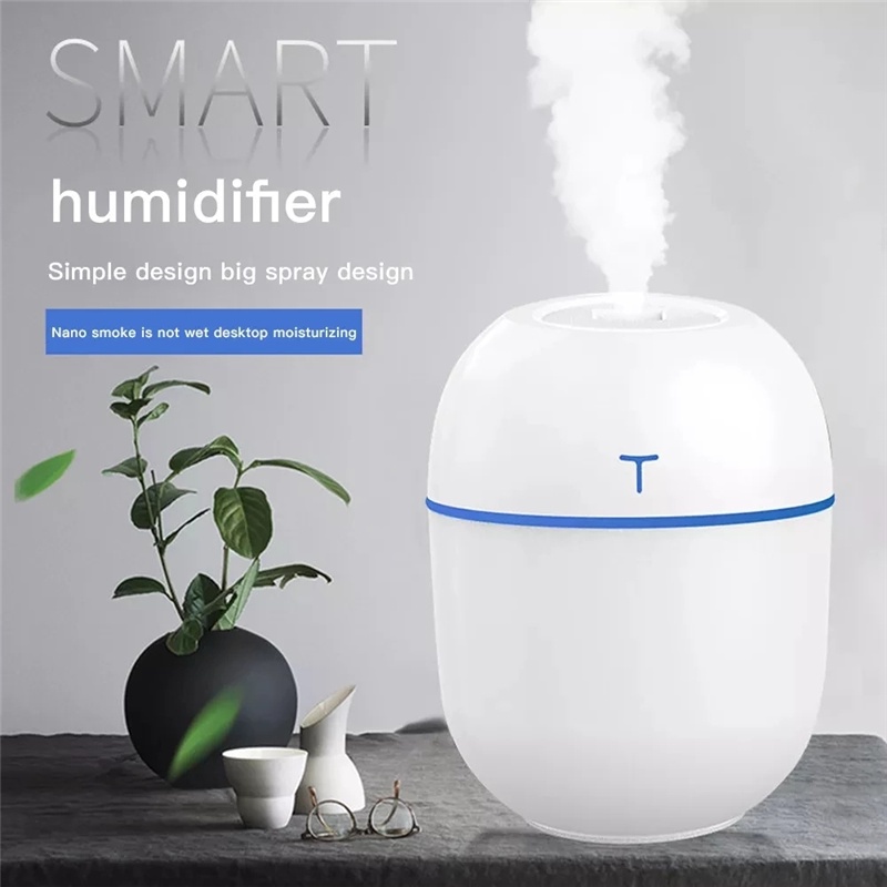 200 Ml Mini Ultrasonic Air Humidifier Usb Minyak Esensial Diffuser Pembersih Udara Mobil Aroma Anion Pembuat Kabut untuk Rumah Mobil dengan LED Lampu Malam