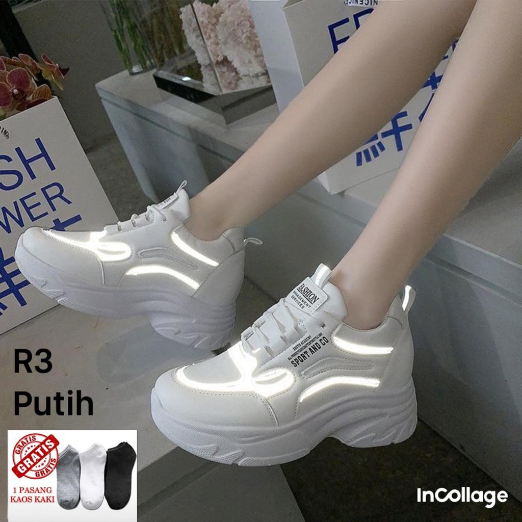 SEPATU WEDGES WANITA IMPOR  FASHION KOREA R3