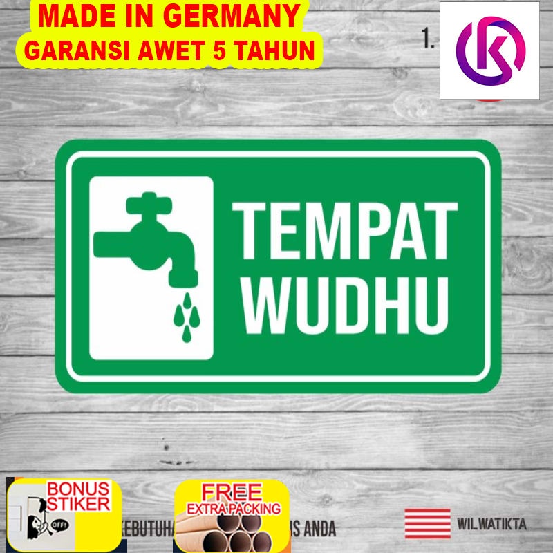 

Terlaris Stiker Sign Tempat Wudhu Pri dan wanita - TWD - 1