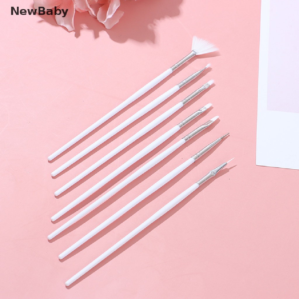 Newbaby 15Pcs / Set Kuas Lukis Kutek Gel UV Untuk Nail Art / Manicure DIY