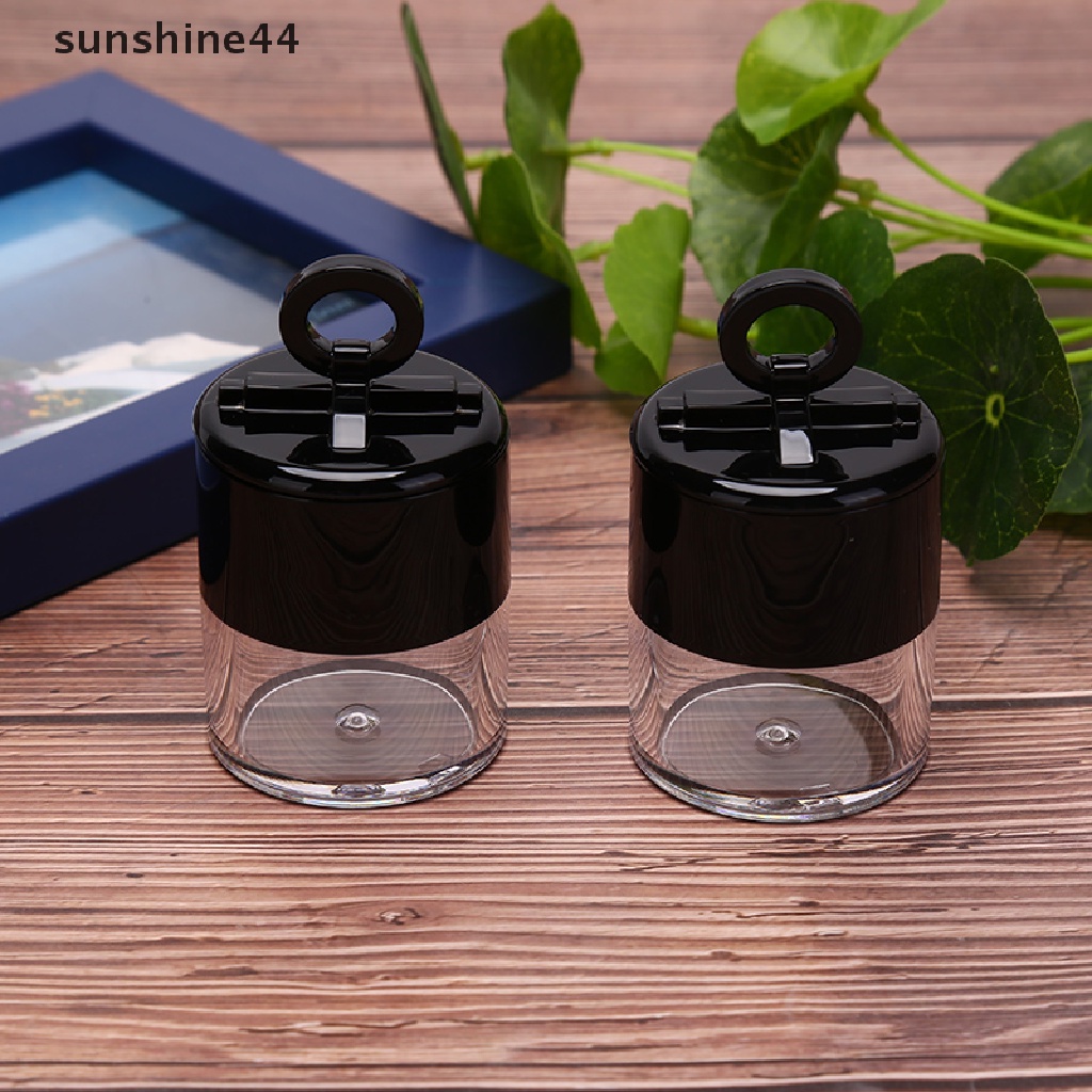 Sunshine 10g Botol Plastik Kosong Portable Dengan Puff Untuk Bedak Tabur