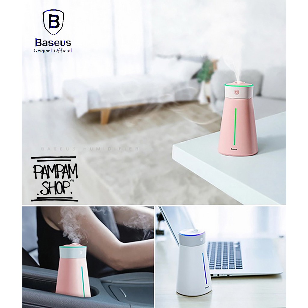 BASEUS ORIGINAL Slim Waist Humidifier Moisturizing Effect Diffuser Essential Oil LED Air Difuser