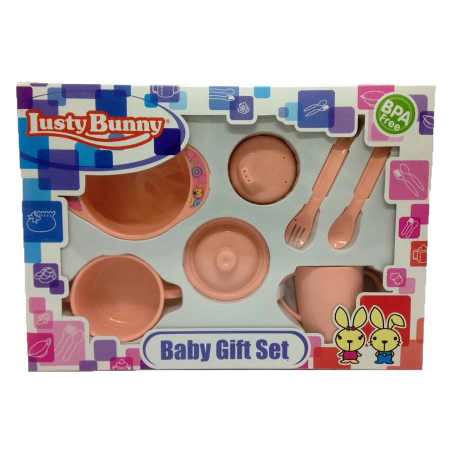 LUSTYBUNNY Feeding Set Isi 7 pcs Perlengkapan Makan Bayi - LB1838