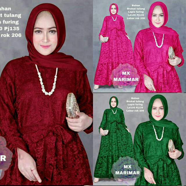 Maxi Marimar Brukat Tulang