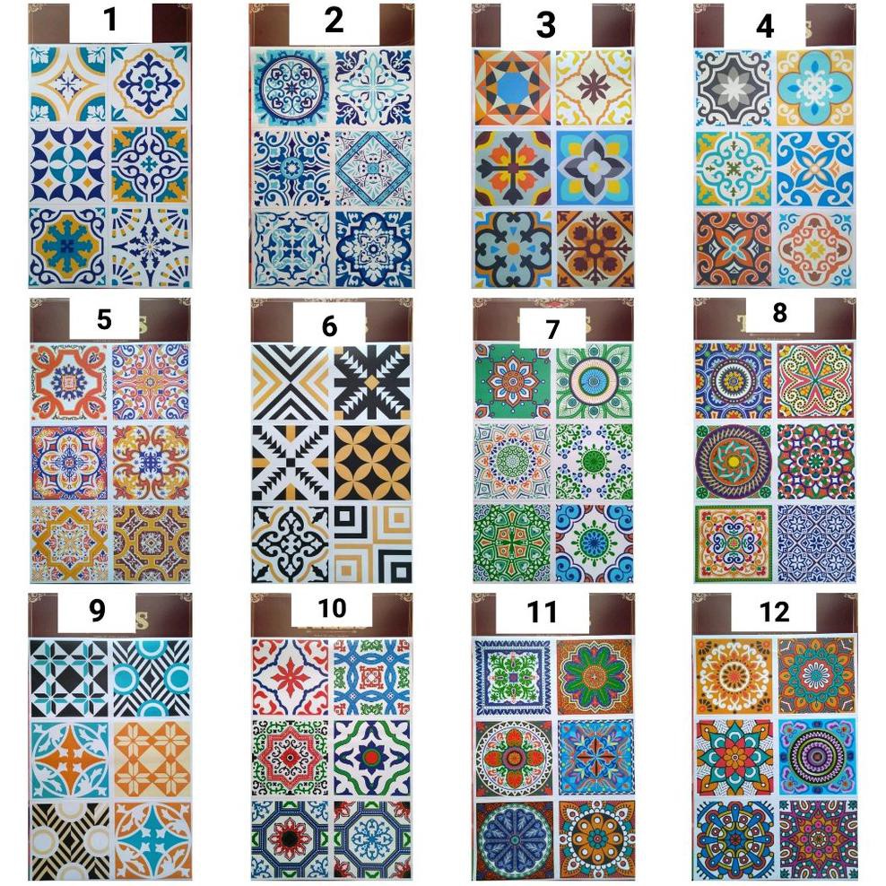 TERLARIS  Stiker Tegel Lantai Keramik Dapur Tanpa Glitter TERBARU